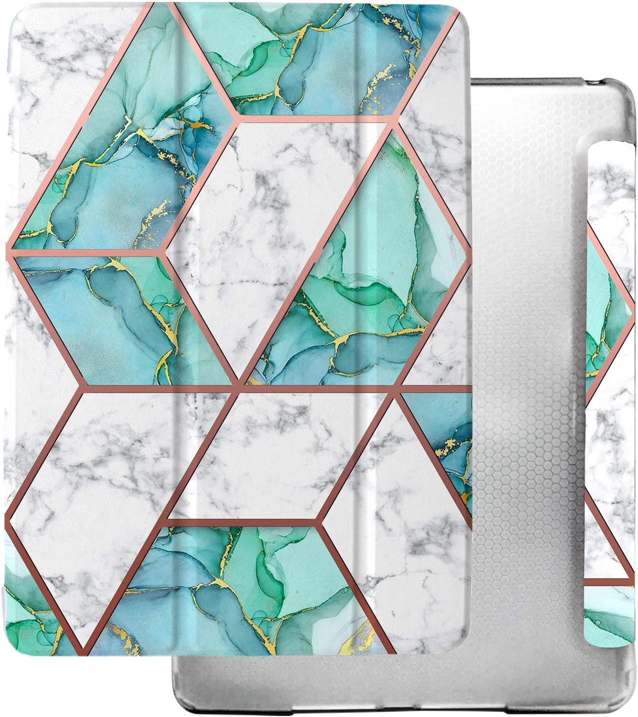 DuraSafe iPad Air 11 Case - Marble Green for 4th & 5th Gen