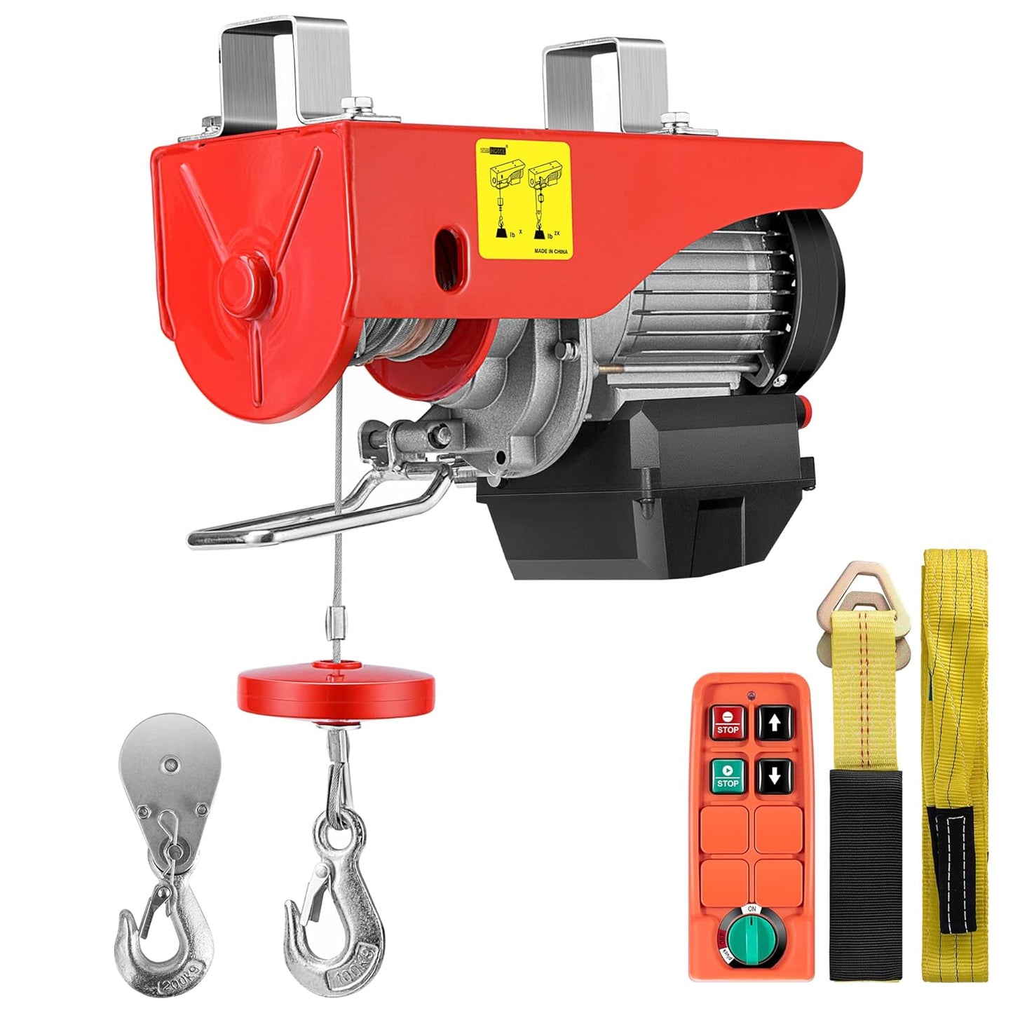 VIVOHOME Electric Hoist 440 Lbs Winch with Remote Control