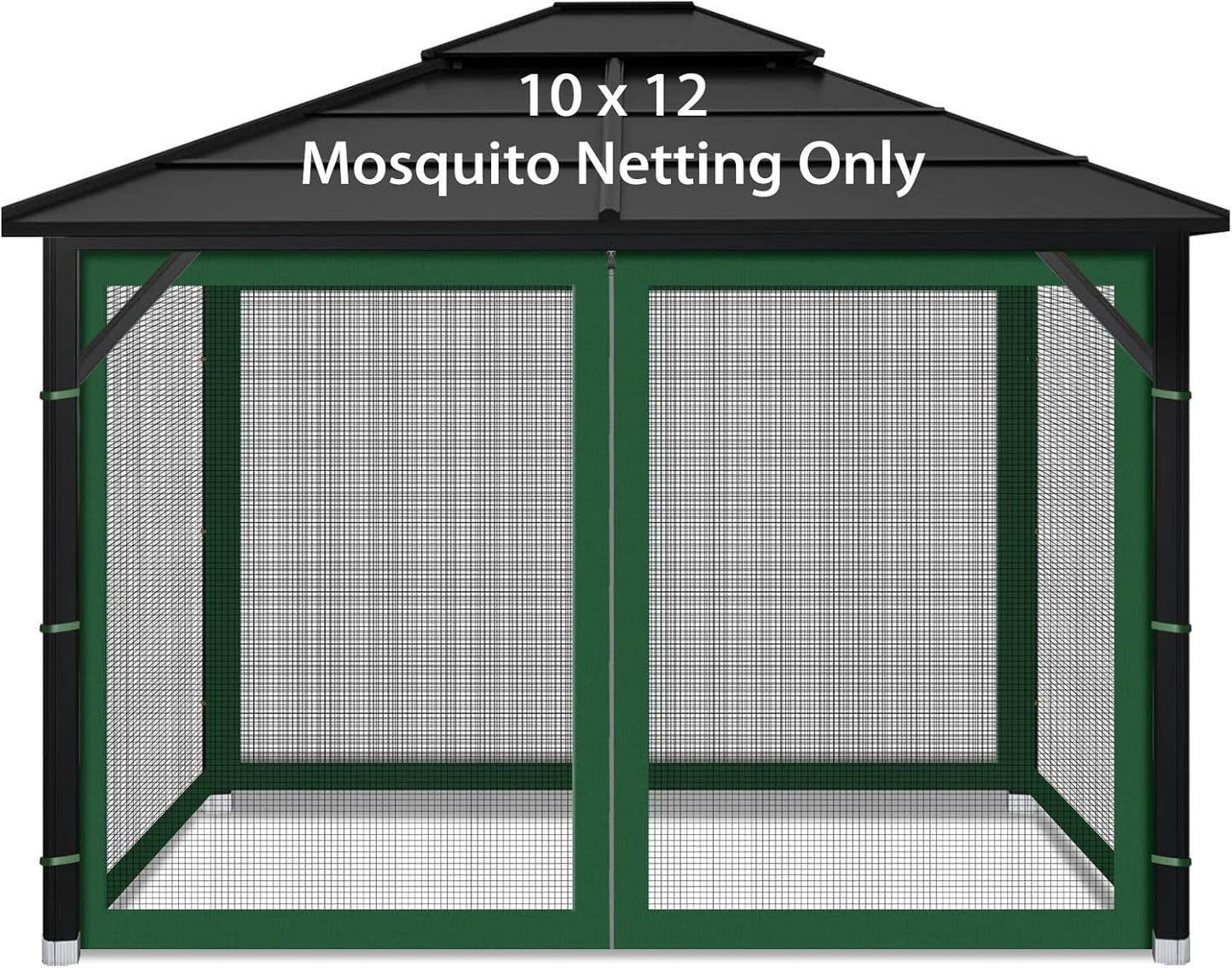 Gazebo Replacement Mosquito Netting for Outdoor Canopy 10x12