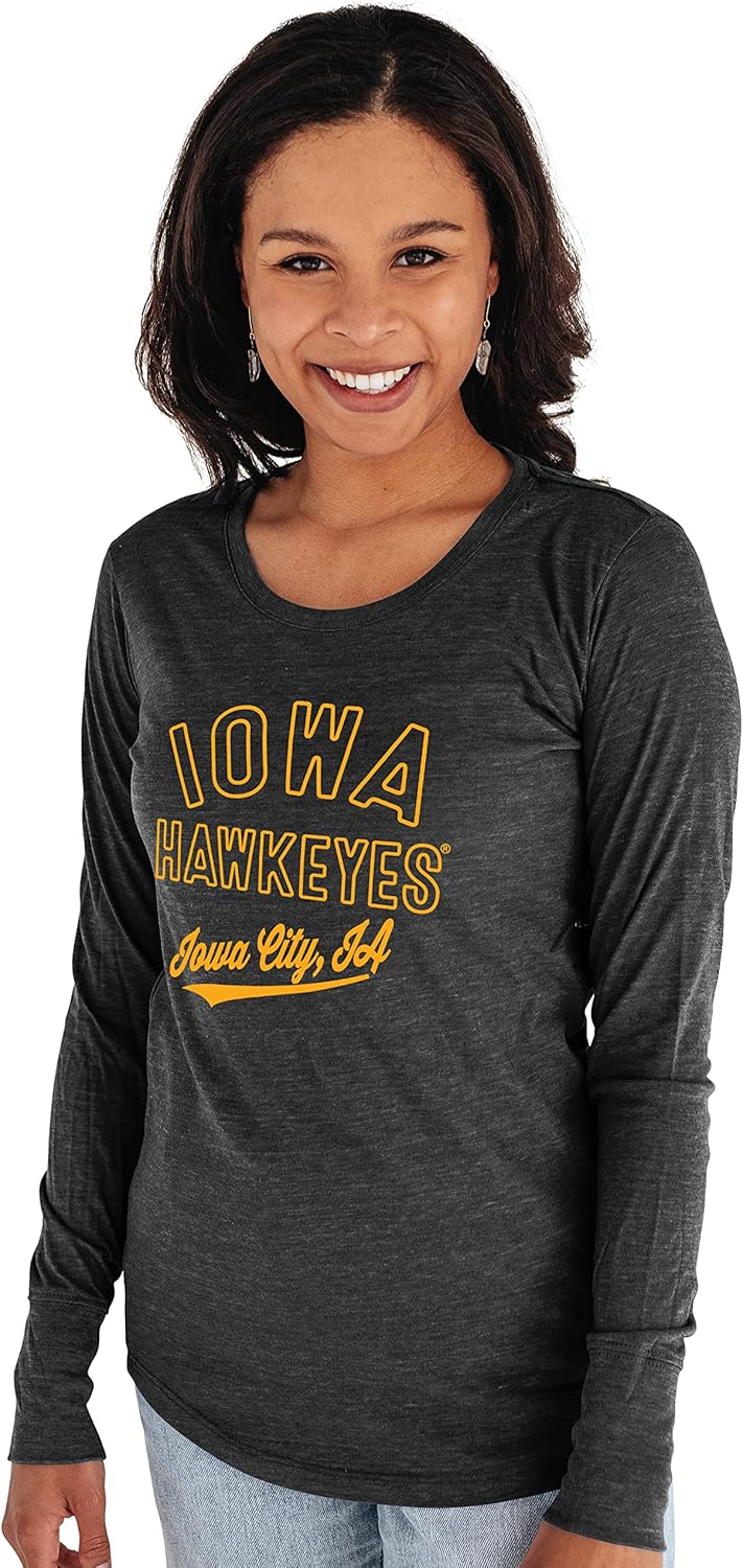 Iowa Hawkeyes Women's Tri-Blend Long Sleeve T-Shirt Review