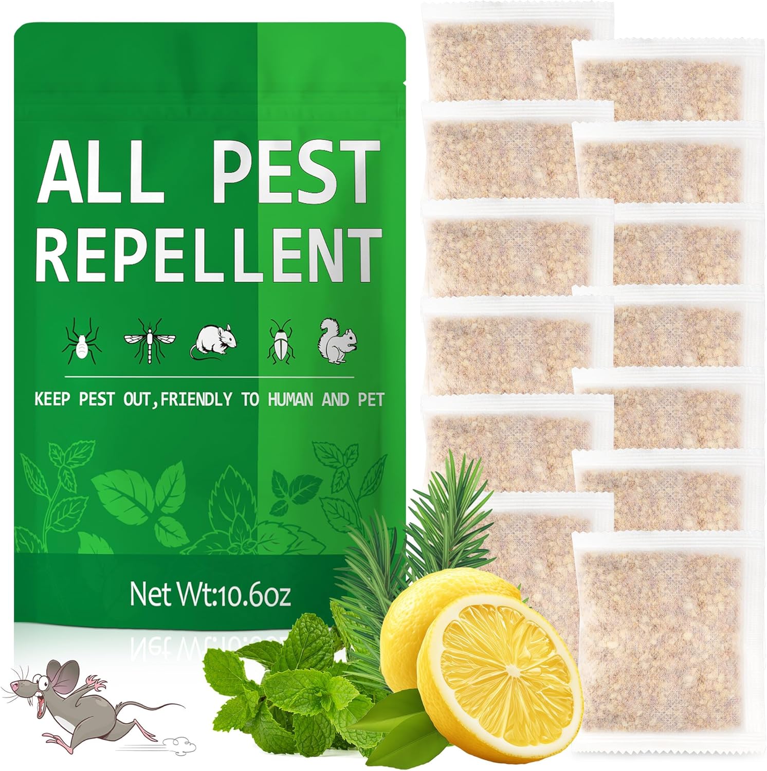 Peppermint Oil Rodent & Pest Repellent Pouches - BuggyBeds
