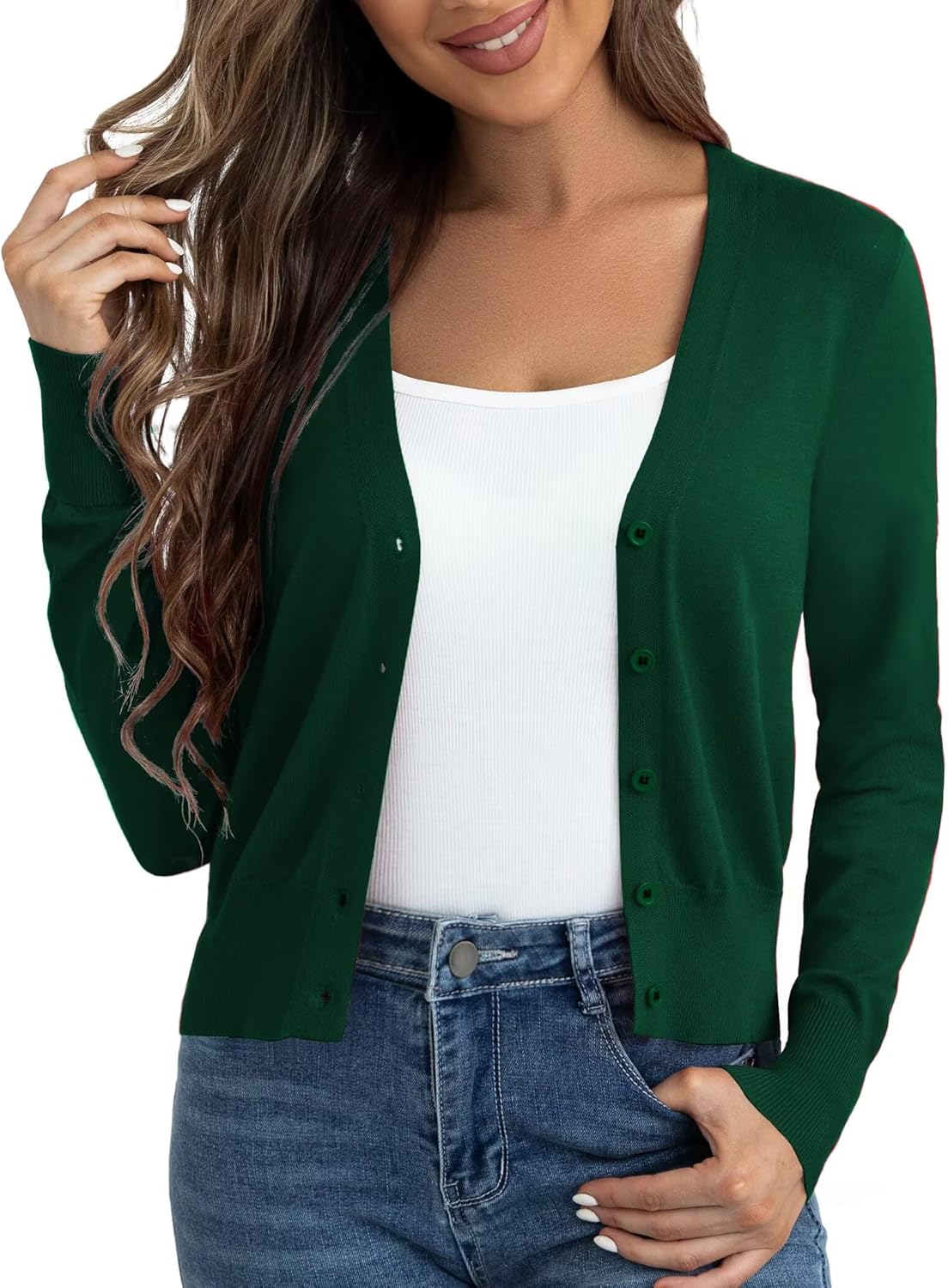 Ahlaray Women's Cropped Cardigans for Dresses, S-XL Sizes