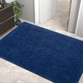 Sturdy Front Door Mat Blue - Absorbent Mud & Non-Slip Welcome Mat