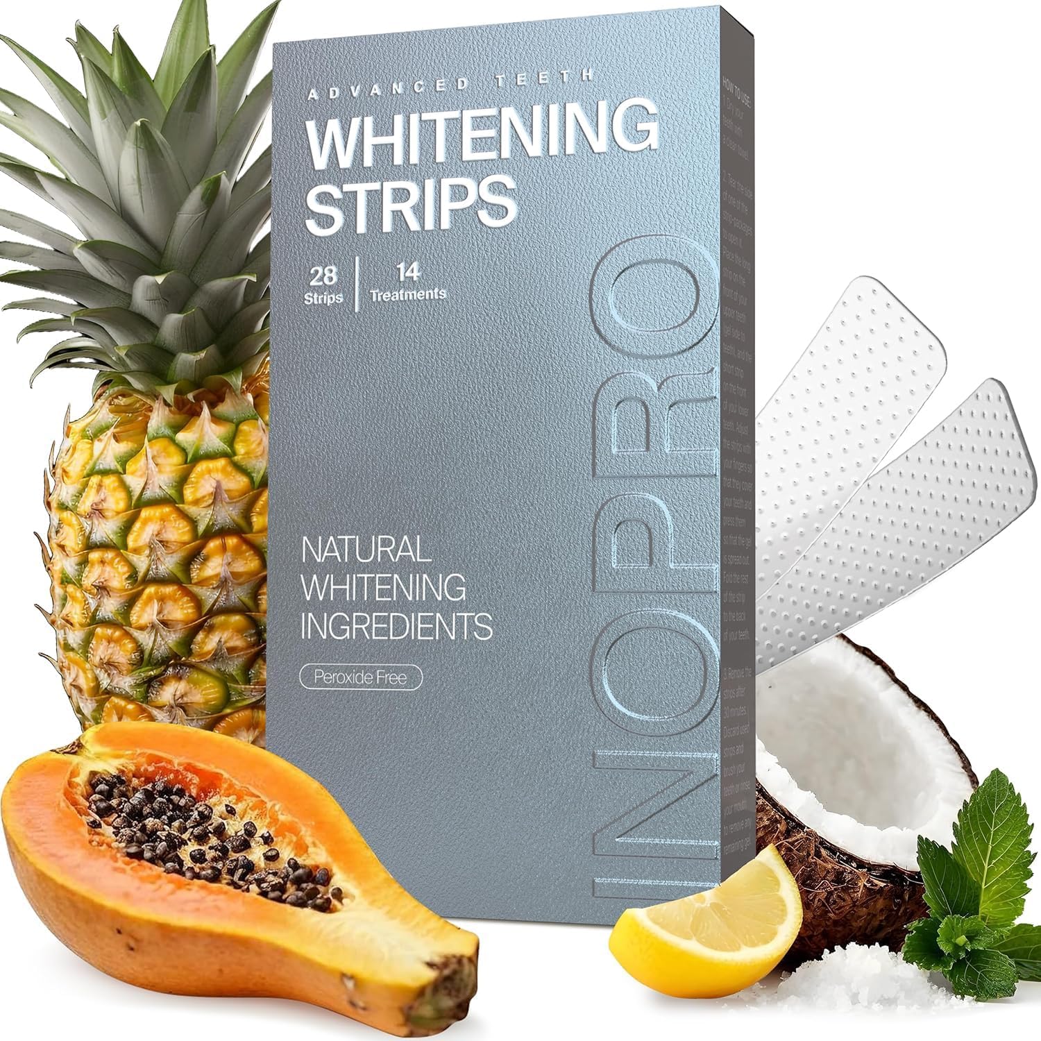 InoPro Natural Teeth Whitening Strips for Sensitive Smiles