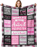 Aunt Birthday Gifts Blanket - Cozy 60in x 80in Throw
