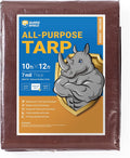 Waterproof 10x12ft Brown/Green Tarp - GUARD SHIELD