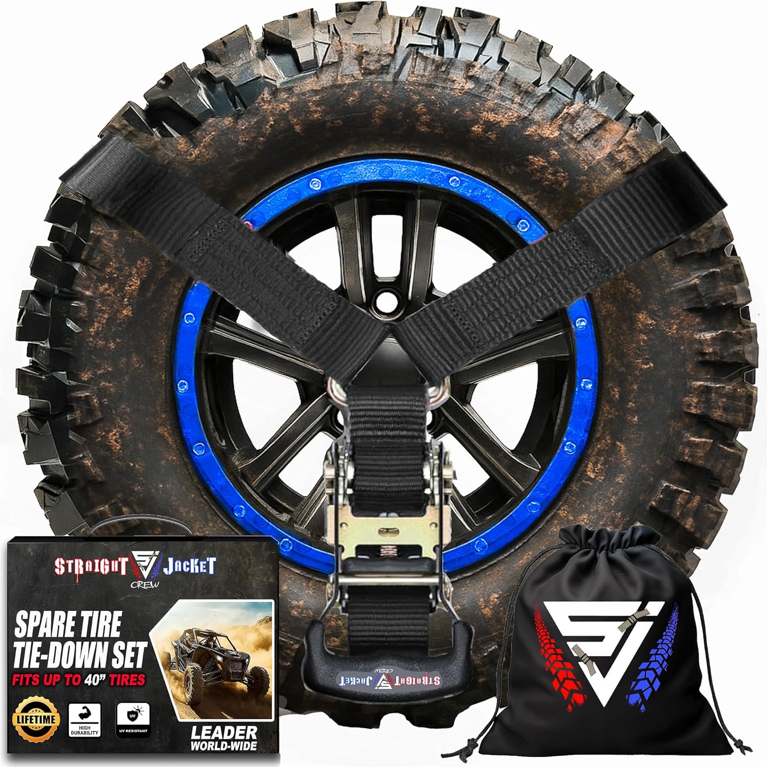 Heavy Duty Y Strap for Spare Tire - Secure Your UTV Accessories