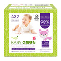 Biodegradable Baby Wipes Natural Perfume Pack - Gentle & Plastic Free