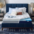 Cooling Comfort Gel Memory Foam 4 in Mattress Topper - Dual Layer