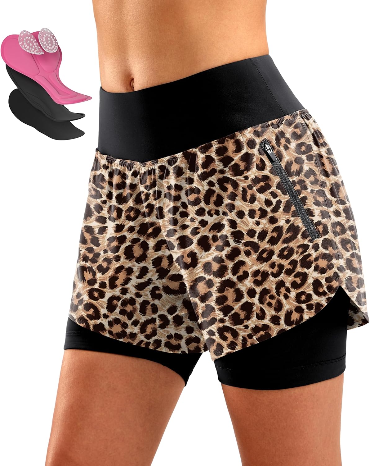 Bikewa Women's Mountain Bike Shorts with 4D Padding for Comfort