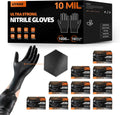 UYKKE 10 Mil Nitrile Gloves: Heavy Duty Mechanic Gloves