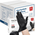 Schneider Black Vinyl Exam Gloves - Latex-Free Protection