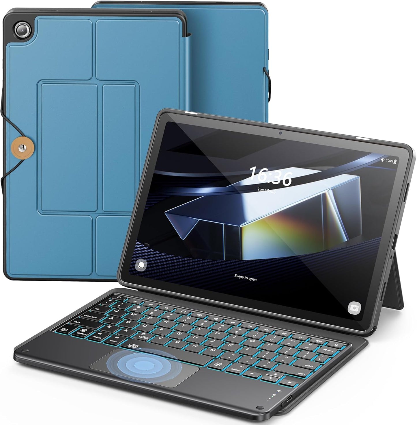 INFILAND Keyboard Case for Samsung Galaxy Tab A9 Plus 11 inch