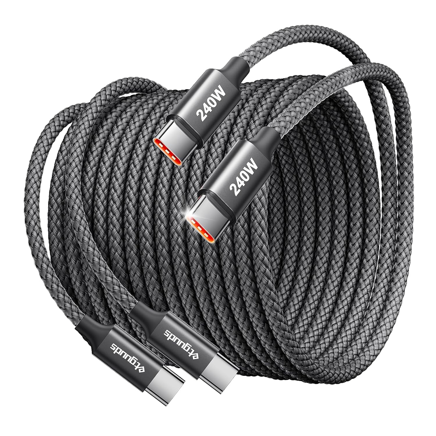Fast Charge 240W USB-C Cable 2-Pack