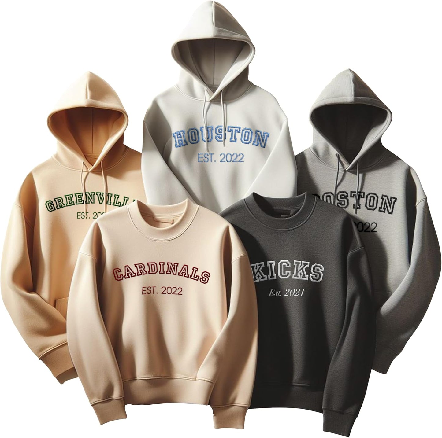 Design Your Own Custom Embroidered Sweatshirt - Perfect Gift!