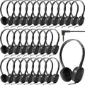 Flutesan 30 Pack Wired Headphones for Kids - Classroom Ready
