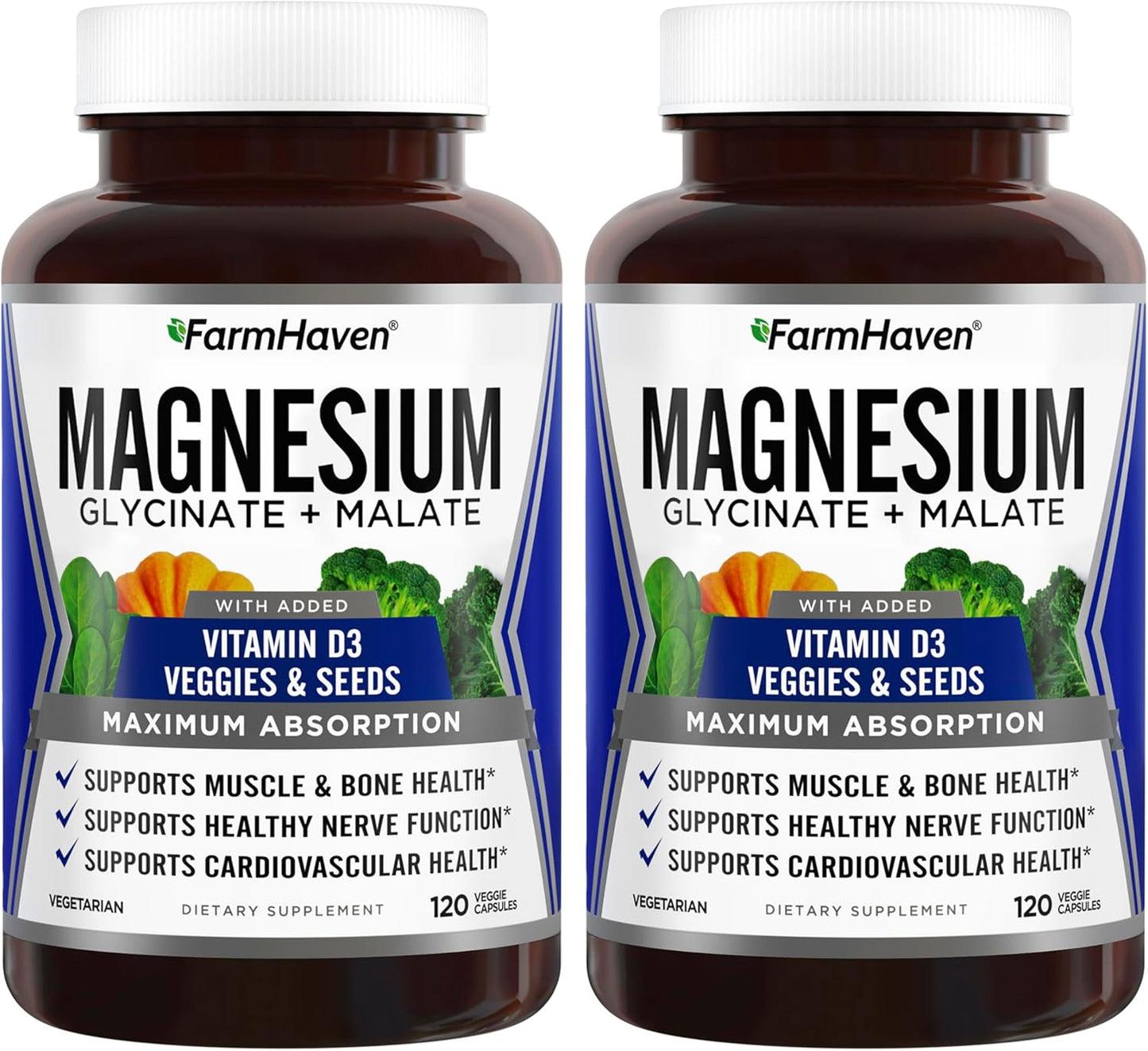 FarmHaven Magnesium Glycinate & Malate Complex for Bone Health