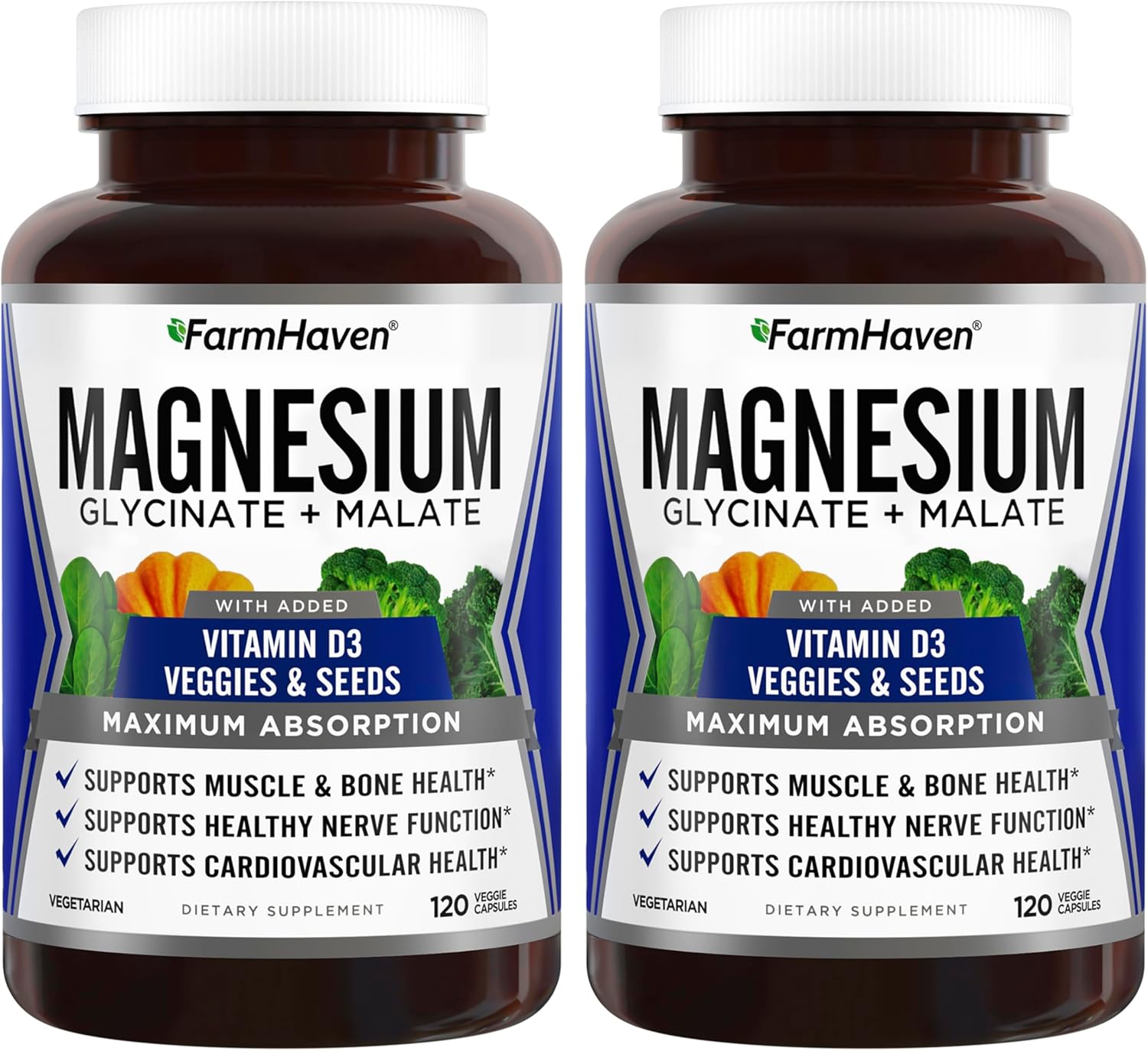 FarmHaven Magnesium Glycinate & Malate Complex for Bone Health