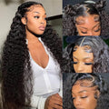 5x5 HD Lace Closure Wigs Human Hair Deep Wave for Women