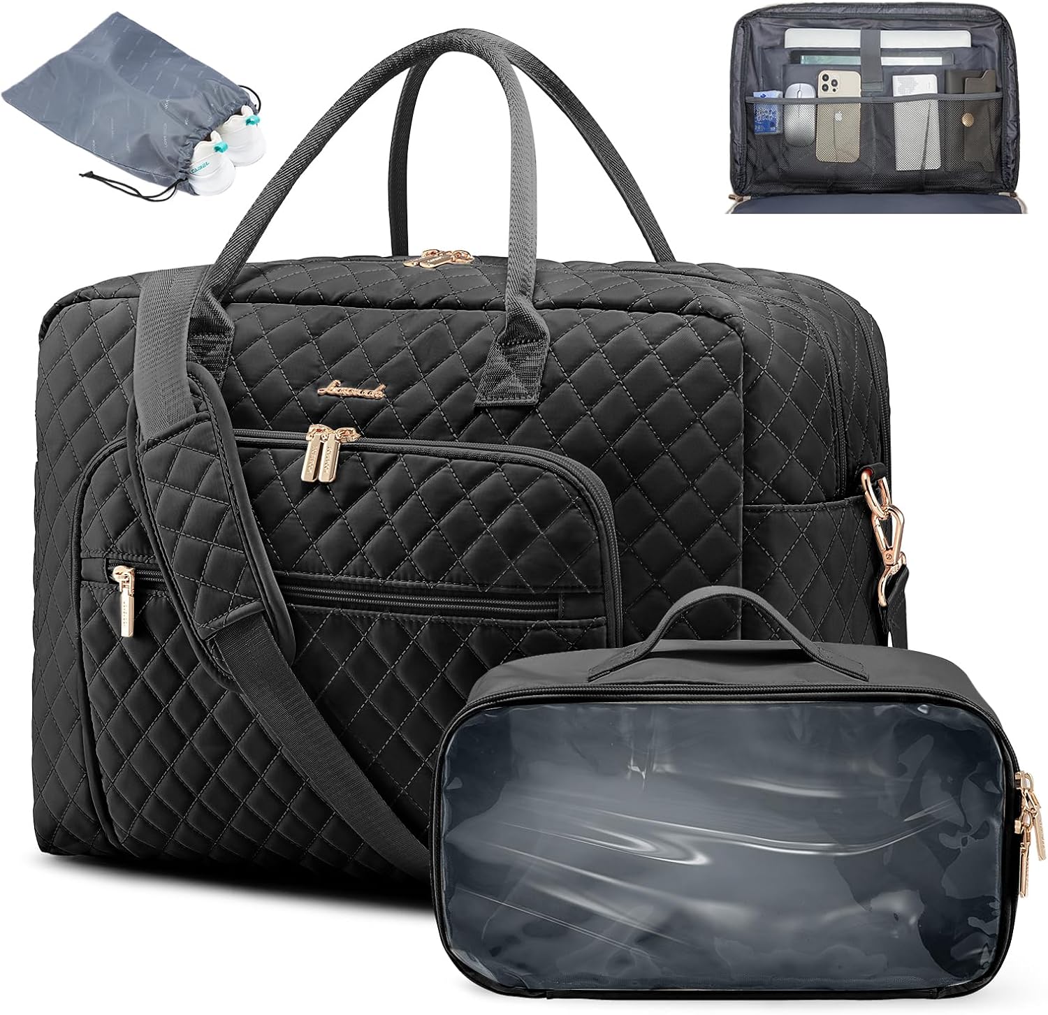 LOVEVOOK Travel Duffle Bag with Laptop Compartment and More