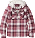 Womens Woodland Berber Lined Hooded Shacket - Cozy Layer