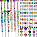 Garden Bead Stakes 236 Pc DIY Fairy Wand Plant Stakes - Colorful