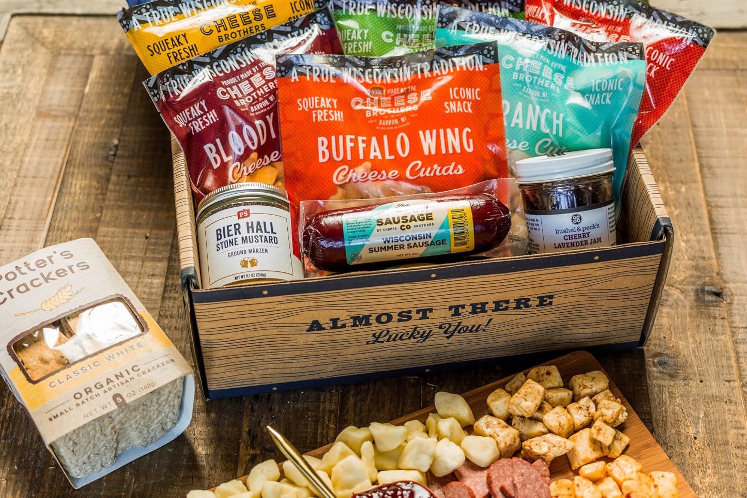 Cheese Bros Deluxe Char-CURD-erie Gift Box for Cheese Lovers