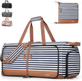Lekesky Foldable Travel Duffle Bag for Women with Shoe Compartment