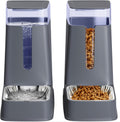 Cat Food and Water Dispenser Set - 1 Gallon Automatic Gravity Feed