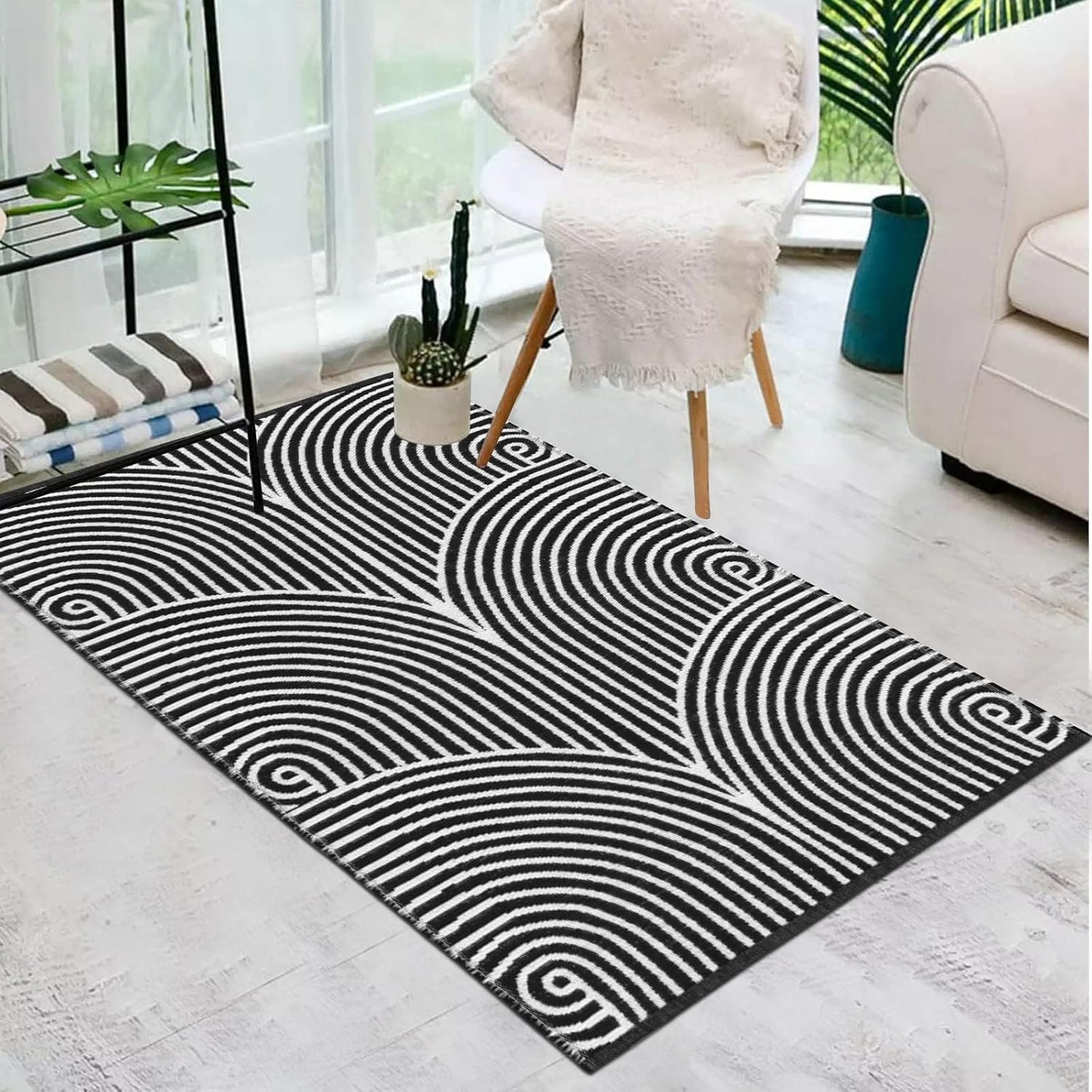 Tiffasea Living Room Rugs 3ftx5ft - Stylish Cotton Area Rug