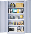 INTERGREAT Metal Storage Cabinet with Doors 72 in - Secure Large-Scale