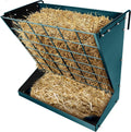 Heavy-Duty Galvanized Metal Wall Mount Hay Rack for Livestock