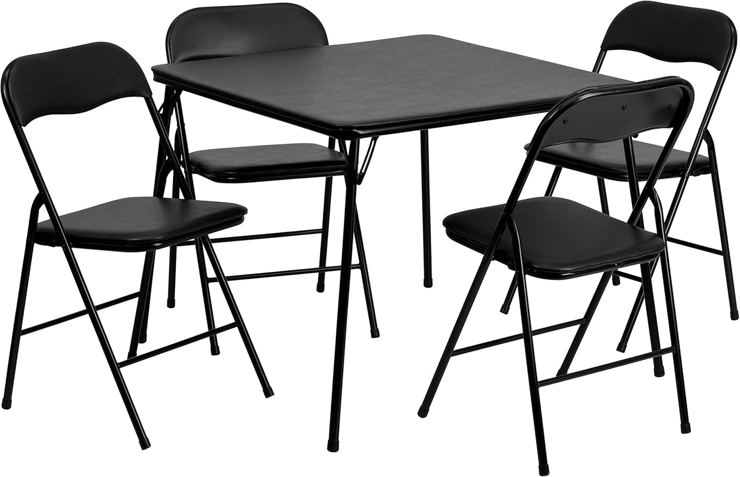 Madison 5-Piece Folding Card Table and Chairs Set for Events
