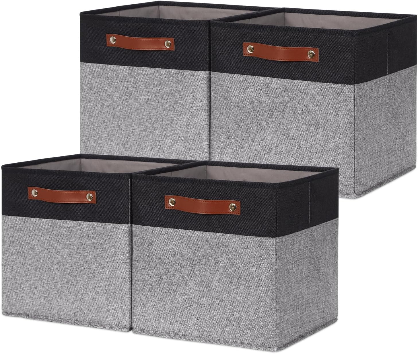 HNZIGE Cube Storage Baskets for Organizing Your Home Efficiently