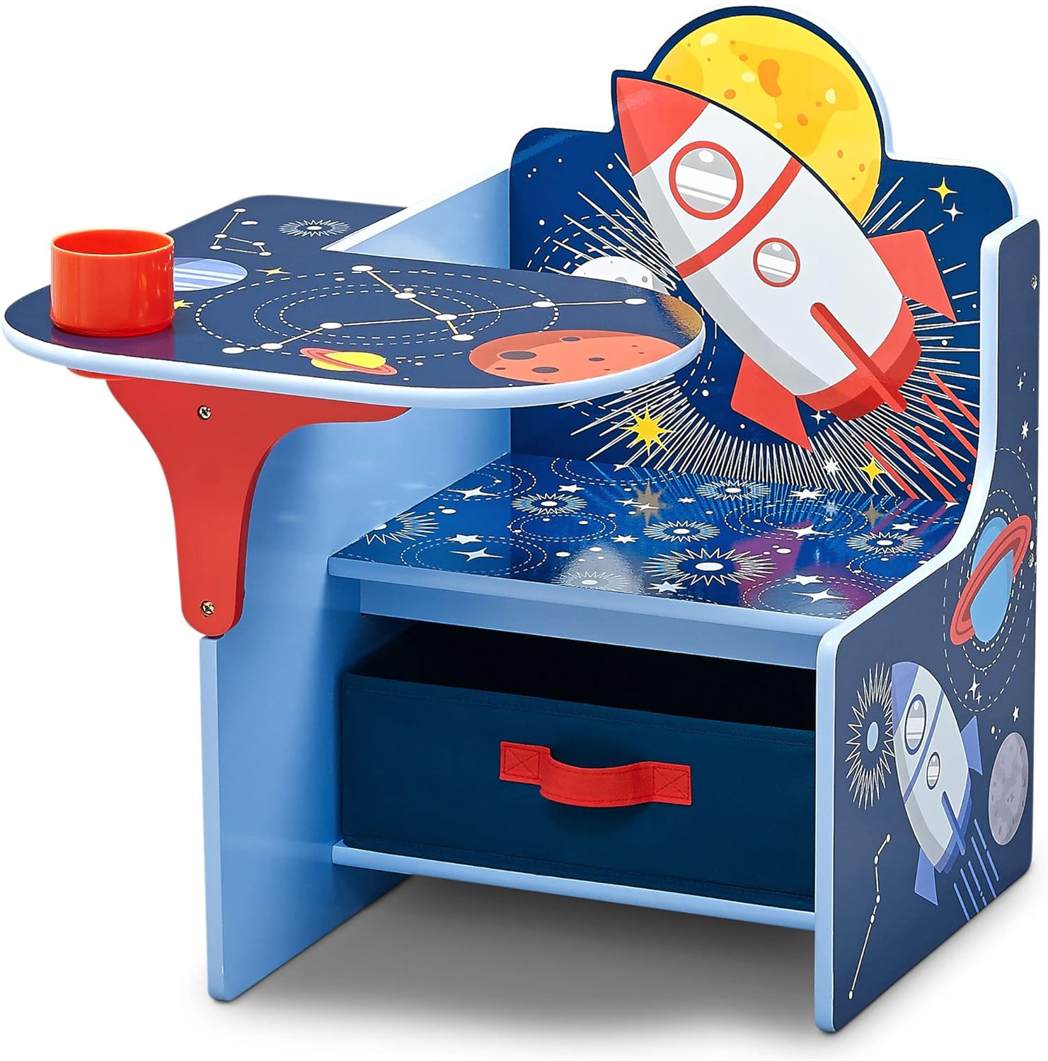 Delta Children Space Adventures Chair Desk for Kids with Storage