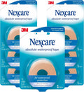 Nexcare Absolute Waterproof Tape 1 in x 5 yd Pack of 7 - Durable Hold