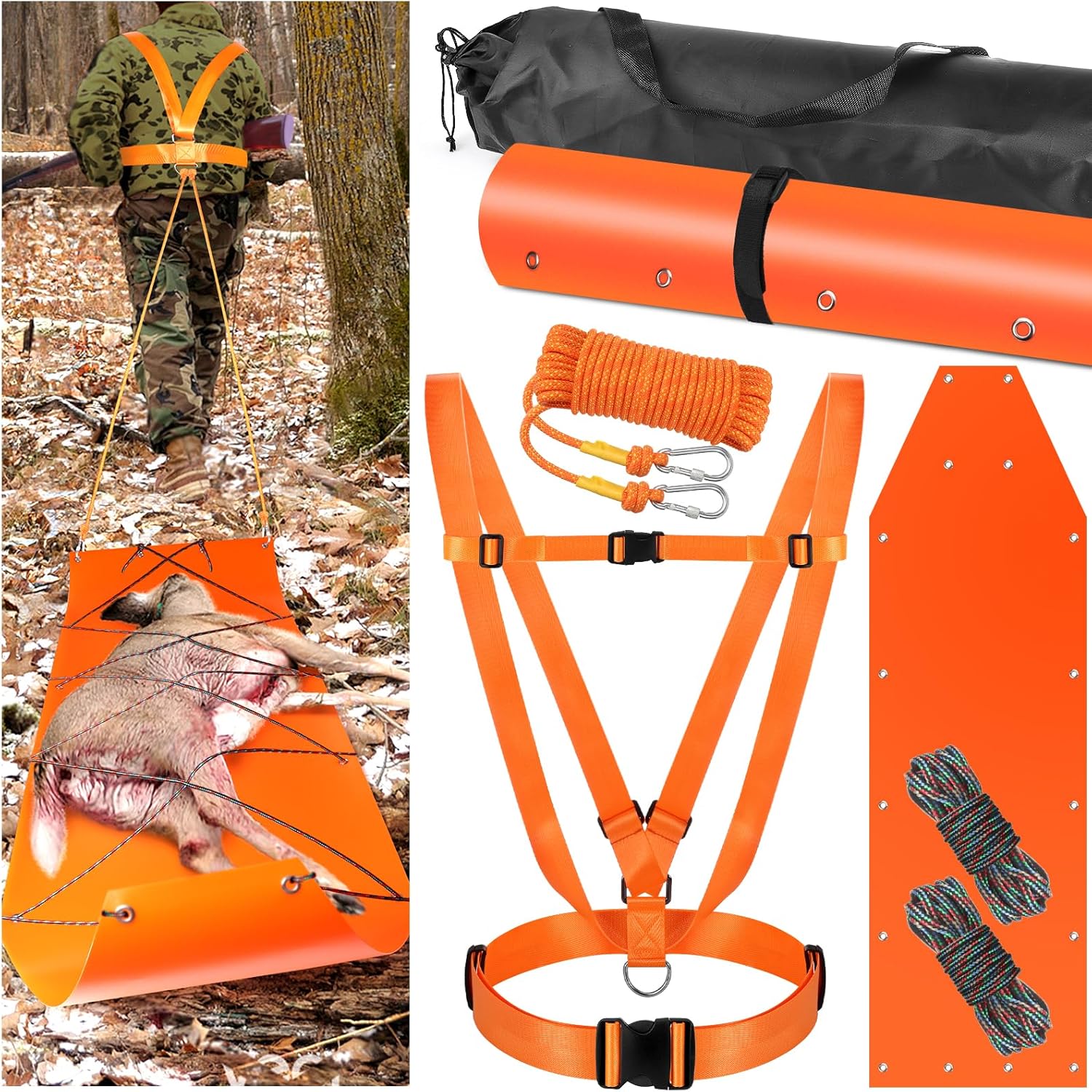 Deer Drag Sleds Set for Efficient Game Hauling and Retrieval