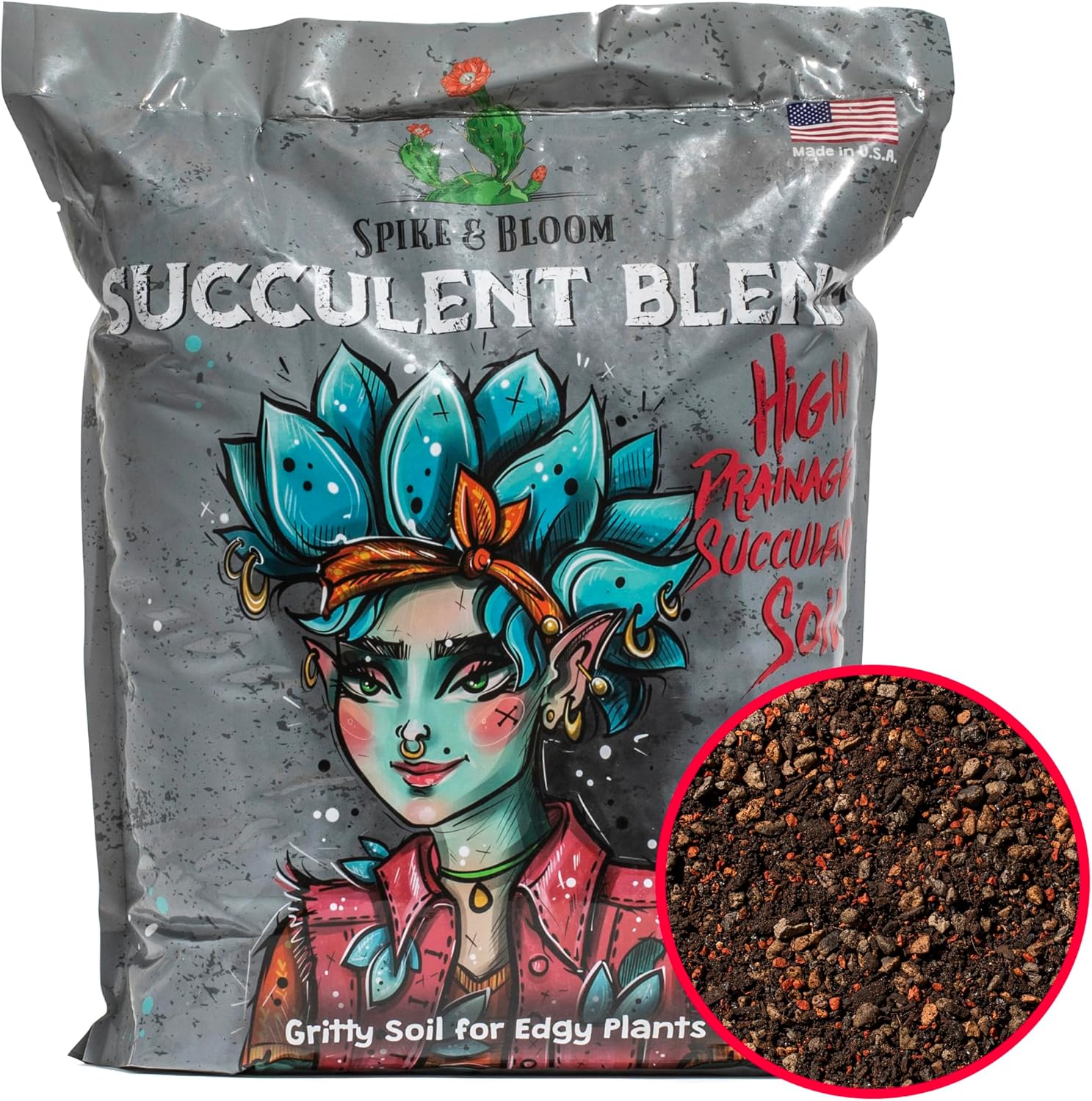 High Drainage Succulent Soil Mix with Coffee Compost & Mycorrhizae