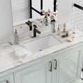 Undermount Bathroom Sink Rectangle 20.5x13in - Durable Fireclay Basin