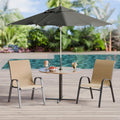 Betterhood Patio Chairs Set of 2 - Wide Stackable Outdoor Dining