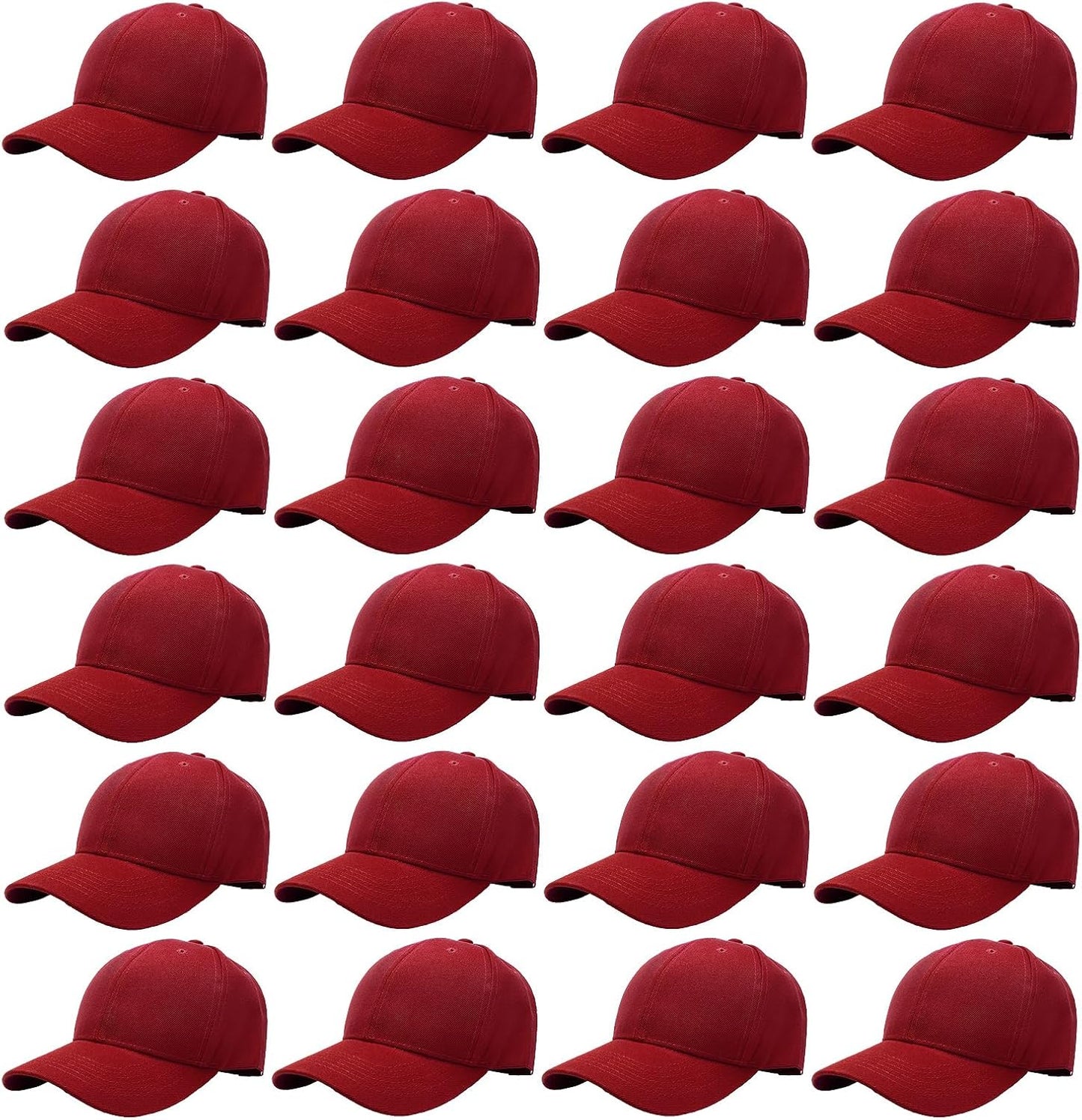 Unisex Baseball Cap Bulk Wholesale Plain Blank Hat Adjustable Size
