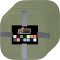GORILLA GRIP Slip Resistant Chair Cushions Set of 8 - 1.4in Memory