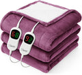 Homemate Electric Heated Blanket Queen - Ultra Soft Warm Flannel
