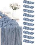 Cheesecloth Table Runner Dusty Blue 10Ft - Romantic Boho Decor