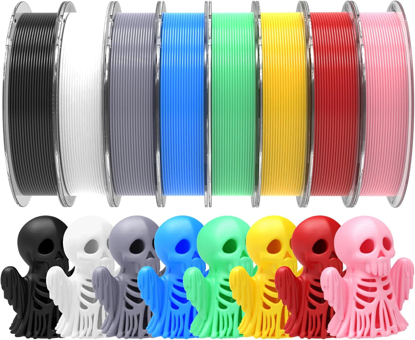RAMBERY 250gx8 PLA+ Filament Bundle for 3D Printing