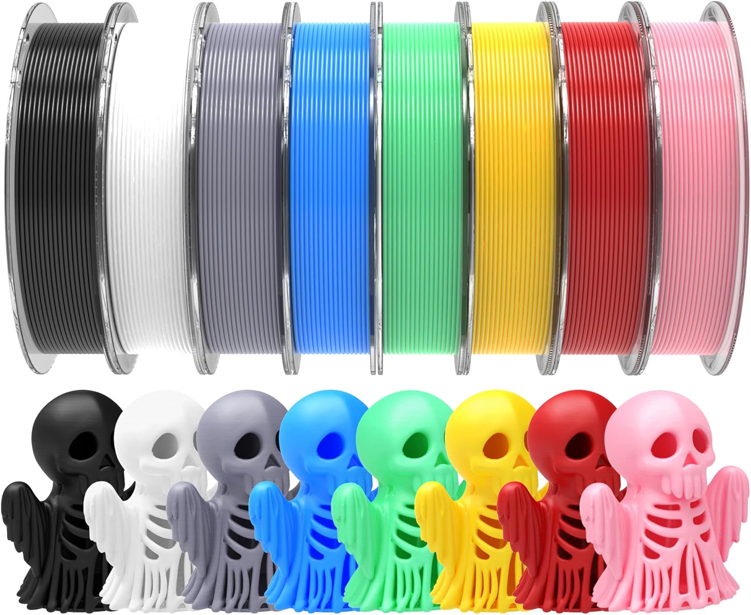RAMBERY 250gx8 PLA+ Filament Bundle for 3D Printing