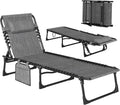 Outsunny Reclining Chaise Lounge Chair - Folding Sun Lounger for Patio