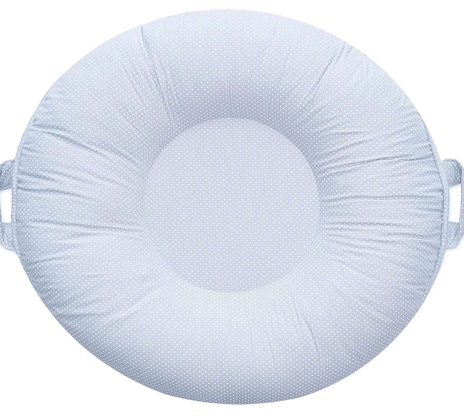 Pello Multi-use Luxe Baby Cushion: Play Mat & Lounger in Gray