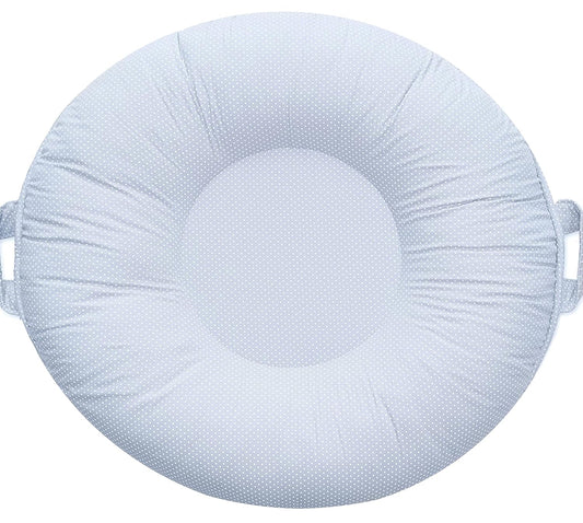 Pello Multi-use Luxe Baby Cushion: Play Mat & Lounger in Gray