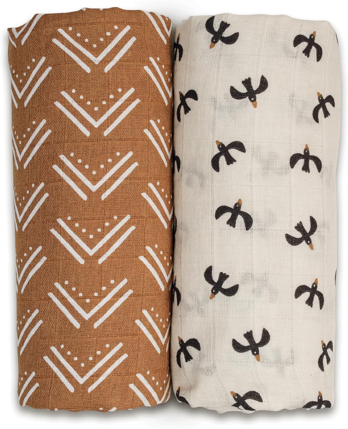 Lulujo Baby Swaddle Blankets Set - Soft Cotton Muslin Comfort
